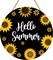 Summer Sunflower Wreath Hanging Plaque Wooden Front Door Hanger Door Sign for Office Wall Indoor Home Decorations